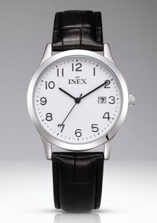 Inex Mens Silver/White Classic Dress