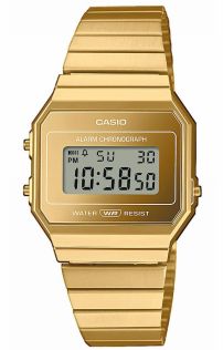 Kuldne Casio ultraõhuke vintage digitaalne kell | A700WEVG-9AEF