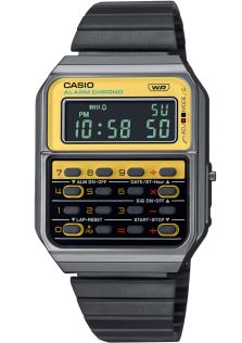 Vintage kollase ekraaniga kalkulaatorkell Casio Heritage | CA-500WEGG-9BEF