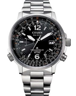 Citizen Promaster Sky raadiojuhitav meeste käekell Super Titaniumis | Piloodi kell maailmaaega | CB0230-81E