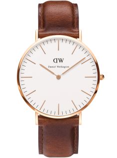Daniel Wellington Meeste käekell, Classic St Mawes, Punakuldne, 40mm