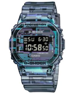 Digitaalne glitch-kunstiga G-SHOCK läbipaistva disainiga spordikell | DW-5600NN-1ER