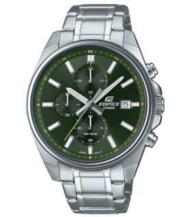 EDIFICE rohelise sihverplaadiga kronograaf spordikell | EFV-610D-3CVUEF