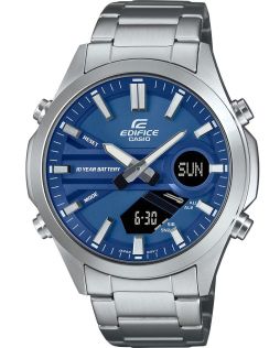 Sinise sihverplaadiga Edifice maailmaaeg kell | EFV-C120D-2AEF