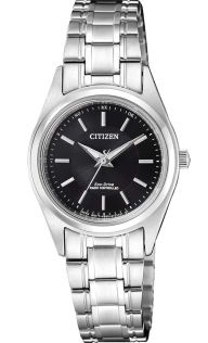 Citizen elegantne naistekäekell Eco-Drive'i ja raadiokontrollitud mehhanismiga | ES4030-84E