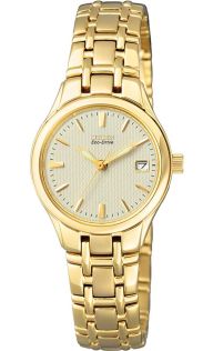 Citizen Eco-Drive naiste käekell kuldse terasrihmaga | EW1262-55P