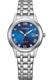 Citizen Eco-Drive naiste käekell sinise sihverplaadi ja rooma numbritega | FE1240-81L