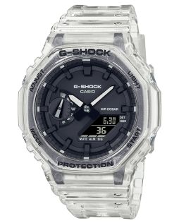 Läbipaistev kaheksanurkne G-Shock kell süsiniku tuumakaitsega | GA-2100SKE-7AER