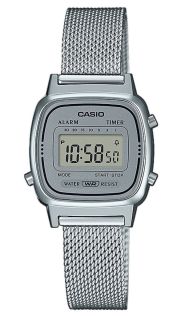 Vintage digitaalne Casio kell õhukese võrgurihmaga | LA670WEM-7EF