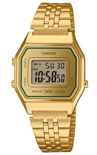 Vintage kuld-roheline Casio digitaalne kell Retro kollektsioonist | LA680WEGV-9AEF