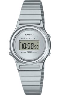 Casio Vintage Mini hõbedane üliõhuke digitaalne käekell | LA700WE-7AEF