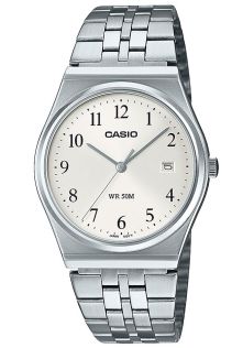 Casio Vintage - 1980ndatest inspireeritud üliõhuke hõbedase sihverplaadiga kell | MTP-B145D-7BVEF