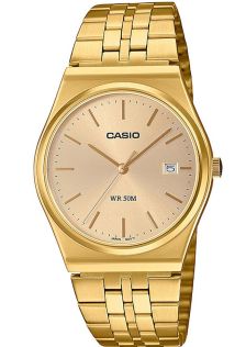 Kuldse tooniga vintage-stiilis Casio kell 80ndate päranddisainiga | MTP-B145G-9AVEF