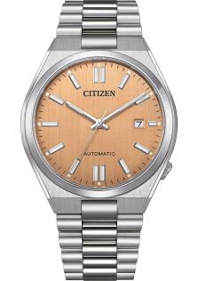 Citizen Tsuyosa Automatic meeste käekell terasest 8210 mehhanismiga ja lõhevärvi sihverplaadiga | NJ0159-86Z