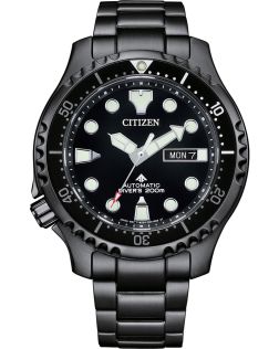 Citizen Promaster automaatne sukeldumiskell ISO-sertifikaadiga | Must professionaalne sukeldumiskell 200m veekindlusega | NY0145-86EE