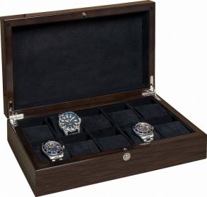 Beco Beco watch collector's box for 10 watches, walnut, matte, black lining