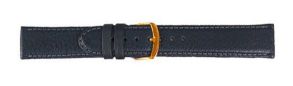 Falkenlund Deluxe Beco Watch Strap Eco Blue Calf Leather 22mm Gold Plated Buckle 6296822G