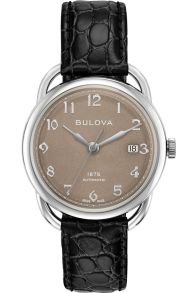 Bulova 1875 Commodore Limited Edition automaatkell šveitsi kellamehhanismiga ja pruuni liivapritsiga sihverplaat | 96B324