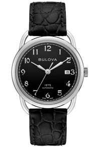 Bulova 1875 Commodore Limited Edition automaatkell šveitsi kellamehhanismiga ja musta sihverplaadiga | 96B325