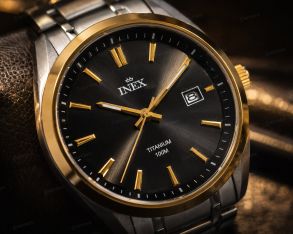 Inex Mens Two-Tone Titanium Classic 42mm