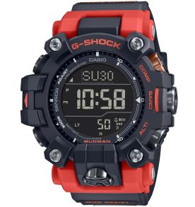 Muda-kindel päikesepatareiga G-SHOCK MUDMAN kell punase rihmaga | GW-9500-1A4ER