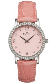 Inex Womens Pink Crystal Petite 30mm