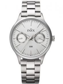 Inex Mens Day Date Steel 40mm