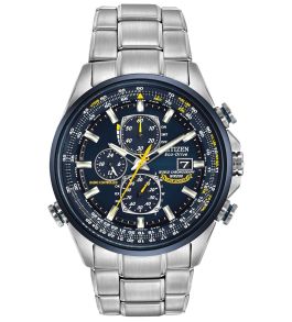 Citizen Blue Angels Eco-drive kronograaf | Raadiokontrollitud maailmaaeg kell igavese kalendriga | AT8020-54L