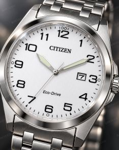 Citizen Eco-Drive klassikaline meeste käekell terasest E111 mehhanismiga ja safiirkristalliga | BM7108-81A