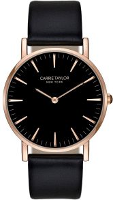 Carrie Taylor Lexington Rosegold/Black Black Leather