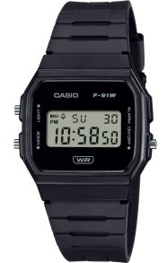 Casio retro digitaalne kell biopõhise rihmaga | F-91WB-1AEF