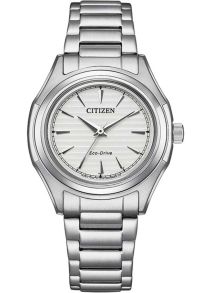 Citizen Eco-Drive naiste käekell terasest J730 kellamehhanismiga ja triipudega | FE2110-81A