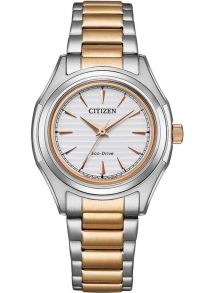 Citizen Eco-Drive naiste käekell kahevärvilise terasrihmaga | FE2116-85A
