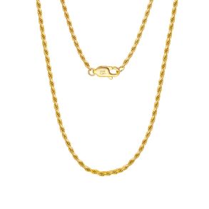 Carrie Taylor 45cm 18K Gold Plated Rope Chain Necklace 1.2mm CTJ54