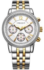 Carrie Taylor Two-Tone Boyfriend Lexington Chronograph CTW1302