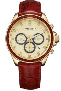 Carrie Taylor Astoria Chronograph Red 42mm