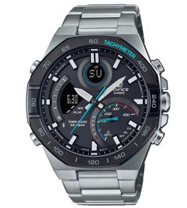 Casio Edifice Solar Race Timer Watch Bluetooth kaheksanurkse terasraamiga | ECB-950DB-1AEF