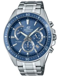 Sinise sihverplaadiga Casio Edifice kronograaf spordikell | EFR-552D-2AVUEF