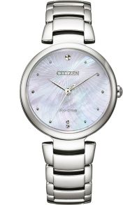 Citizen Eco-Drive naistekäekell pärlmutterkettaga ja terasdisainiga | EM0850-80D