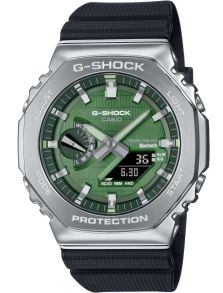 Roheline metallist G-SHOCK Bluetooth päikesekell keskkonnasõbraliku disainiga | GBM-2100A-1A3ER