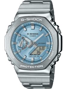 Taevasinine kaheksanurkne G-SHOCK kell terasraamiga | GM-2110D-2AER