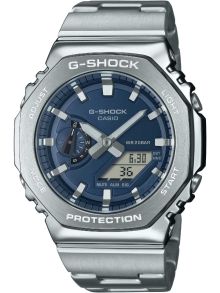 Tumesinine metallist G-SHOCK kell kaheksanurkse terasraamiga | GM-2110D-2BER
