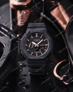 Õhuke must G-Shock kell süsiniku tuumakaitsega | GMA-S2100-1AER