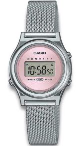 Roosa Sunray digitaalne Casio kell võrkribaga Vintage kollektsioonist | LA700WEM-4AEF