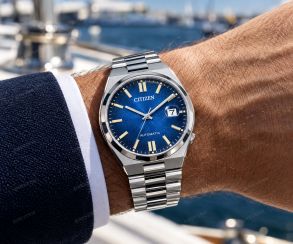 Citizen Mens Automatic Blue Steel Sapphire 40mm