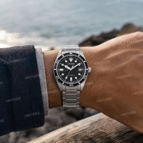 Citizen Mens Mechanical Steel Black 38mm