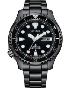 Citizen Promaster automaatne sukeldumiskell ISO-sertifikaadiga | Must professionaalne sukeldumiskell 200m veekindlusega | NY0145-86EE