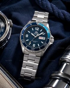 Orient Mens Blue Steel Sapphire Automatic Diver 41mm