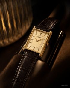 Seiko Vintage Mens Golden Brown Leather 27mm