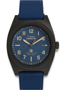 Timex Mens Military Watch Blue Nato 39mm